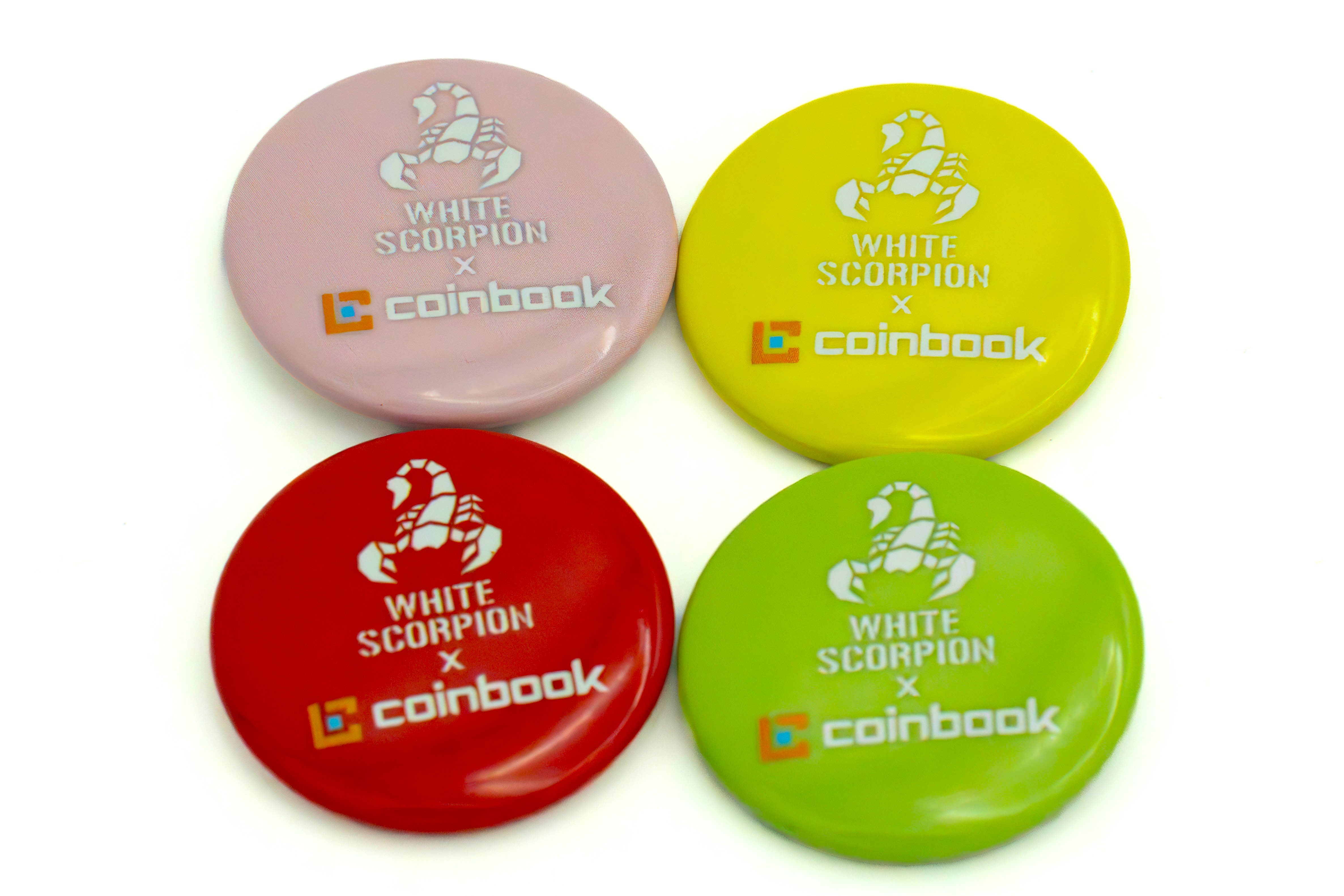 WHITE SCORPION x coinbook　メンカラ缶バッジ　セットB